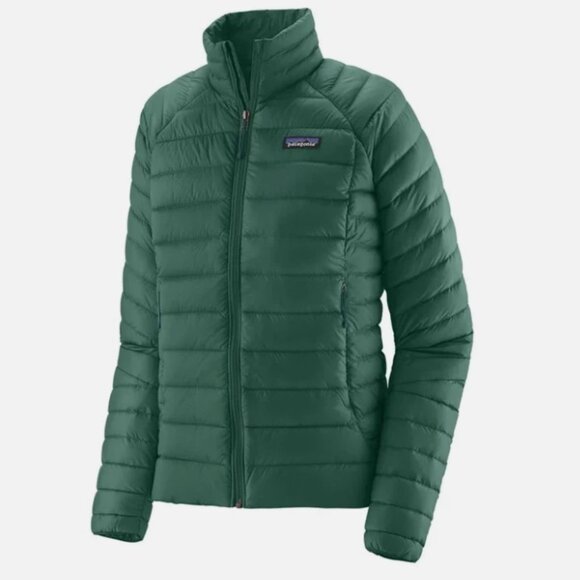 New $279 Patagonia Womens 2XL Down Sweater Full Zip Puffer Jacket Conifer GREEN - Picture 1 of 13